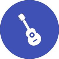 icône de fond de cercle de guitare vecteur