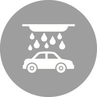 icône de fond de cercle de lavage de voiture vecteur