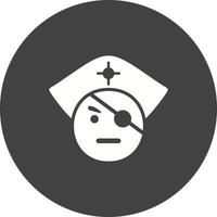 icône de fond de cercle de pirate vecteur