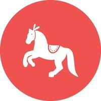 icône de fond de cercle de spectacle de cheval vecteur