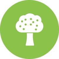 icône de fond de cercle d'arbre fruitier vecteur