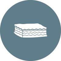 icône de fond de cercle de lasagne vecteur