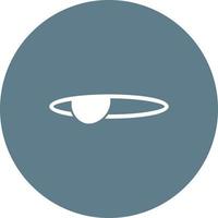 icône de fond de cercle de cache-oeil vecteur