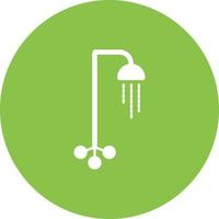 icône de fond de cercle de douche vecteur