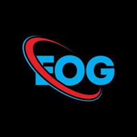 logo eog. lettre eog. création de logo de lettre eog. initiales logo eog liées avec un cercle et un logo monogramme majuscule. typographie eog pour la technologie, les affaires et la marque immobilière. vecteur
