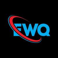 logo ewq. lettre ewq. création de logo de lettre ewq. initiales logo ewq liées avec un cercle et un logo monogramme majuscule. typographie ewq pour la technologie, les affaires et la marque immobilière. vecteur