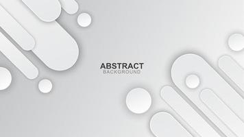 fond abstrait blanc sur la conception 3d vecteur