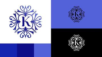 lettre monogramme k concept de conception de logo vintage classique