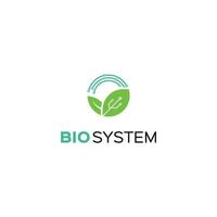téléchargement gratuit du modèle de logo du système végétal vecteur