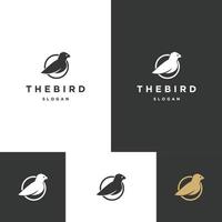 le modèle de conception d'icône de logo d'oiseau vecteur