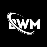 logo bwm. lettre bwm. création de logo de lettre bwm. initiales logo bwm liées avec un cercle et un logo monogramme majuscule. typographie bwm pour la technologie, les affaires et la marque immobilière. vecteur