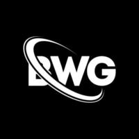 logo bwg. lettre bwg. création de logo de lettre bwg. initiales logo bwg liées avec un cercle et un logo monogramme majuscule. typographie bwg pour la technologie, les affaires et la marque immobilière. vecteur