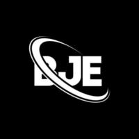 logo bje. bje lettre. création de logo de lettre bje. initiales logo bje liées avec un cercle et un logo monogramme majuscule. typographie bje pour la technologie, les affaires et la marque immobilière. vecteur