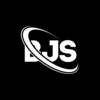 logo bjs. lettre bjs. création de logo de lettre bjs. initiales bjs logo liées avec un cercle et un logo monogramme majuscule. typographie bjs pour la technologie, les affaires et la marque immobilière. vecteur