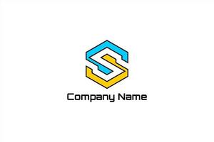 élément de logo vectoriel avec initiales s ou g ou cd. utilisable pour la technologie générale et les marques commerciales