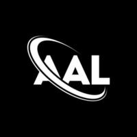 logo aal. lettre aal. création de logo de lettre aal. initiales logo aal liées avec un cercle et un logo monogramme majuscule. typographie aal pour la technologie, les affaires et la marque immobilière. vecteur