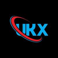 logo ukx. lettre ukx. création de logo de lettre ukx. initiales logo ukx lié avec un cercle et un logo monogramme majuscule. typographie ukx pour la technologie, les affaires et la marque immobilière. vecteur