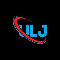 logo ulj. lettre ulj. création de logo de lettre ulj. initiales logo ulj liées avec un cercle et un logo monogramme majuscule. typographie ulj pour la technologie, les affaires et la marque immobilière. vecteur