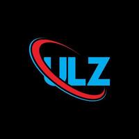 logo ulz. lettre ulz. création de logo de lettre ulz. initiales logo ulz liées avec un cercle et un logo monogramme majuscule. typographie ulz pour la technologie, les affaires et la marque immobilière. vecteur