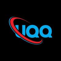 logo uqq. lettre uqq. création de logo de lettre uqq. initiales logo uqq liées par un cercle et un logo monogramme majuscule. typographie uqq pour la technologie, les affaires et la marque immobilière. vecteur