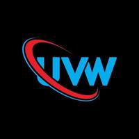 logo UVW. lettre UVW. création de logo de lettre uvw. initiales logo uvw liées avec un cercle et un logo monogramme majuscule. typographie uvw pour la technologie, les affaires et la marque immobilière. vecteur