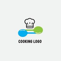 modèle de logo de chef de chapeau vecteur