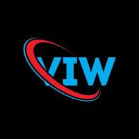 voir le logo. voir lettre. création de logo de lettre viw. initiales viw logo liées avec un cercle et un logo monogramme majuscule. viw typographie pour la technologie, les affaires et la marque immobilière. vecteur