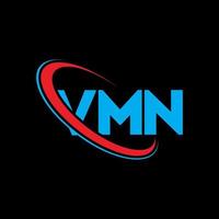 logo vmn. lettre vmn. création de logo de lettre vmn. initiales vmn logo lié avec cercle et logo monogramme majuscule. typographie vmn pour la technologie, les affaires et la marque immobilière. vecteur