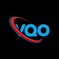 logo vqo. vqo lettre. création de logo de lettre vqo. initiales logo vqo liées avec un cercle et un logo monogramme majuscule. typographie vqo pour la technologie, les affaires et la marque immobilière. vecteur