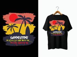 conception de t-shirt d'été. vecteur