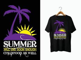 conception de t-shirt d'été. vecteur