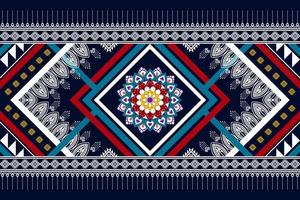 motif ethnique abstrait géométrique sans couture. tapis en tissu aztèque ornements de mandala décorations textiles papier peint. tribal boho motif natif turquie broderie traditionnelle vecteur fond