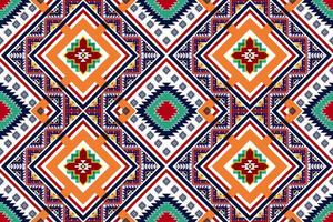 motif géométrique abstrait ethnique sans couture. tapis en tissu aztèque ornements de mandala décorations textiles papier peint. tribal boho motif natif turquie broderie traditionnelle vecteur fond