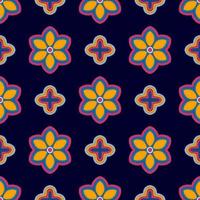 conception de modèle sans couture ethnique abstrait géométrique ikat. tapis en tissu aztèque ornements de mandala décorations textiles papier peint. tribal boho natif ethnique turquie broderie traditionnelle vecteur fond