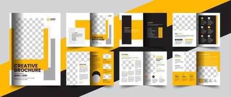 brochure de profil d'entreprise brochure de rapport annuel proposition d'entreprise conception de concept de mise en page vecteur