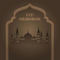 vecteur eid mubarak, souhaitant. arrière-plan islamique arabe. Kareem Ramadan. Aïd Moubarak