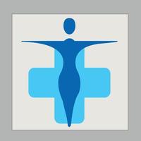 logo médical icône de soins de santé hôpital vecteur