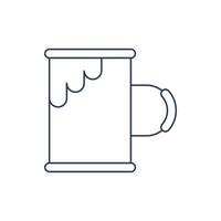 icône de tasse de boisson au lait vecteur