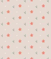 motif floral sans couture de style moderne, fond simple clair. vecteur