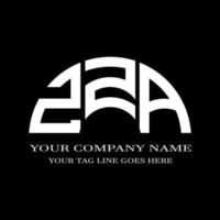 création de logo de lettre zza avec graphique vectoriel