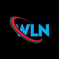 logo wn. wn lettre. création de logo de lettre wln. initiales wln logo lié avec cercle et logo monogramme majuscule. typographie wln pour la technologie, les affaires et la marque immobilière. vecteur