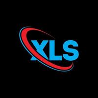 logo xls. lettre xls. création de logo de lettre xls. initiales xls logo lié avec cercle et logo monogramme majuscule. typographie xls pour la technologie, les affaires et la marque immobilière. vecteur