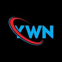 ywn logo. Ywn lettre. création de logo de lettre ywn. initiales ywn logo lié avec cercle et logo monogramme majuscule. ywn typographie pour la technologie, les affaires et la marque immobilière. vecteur