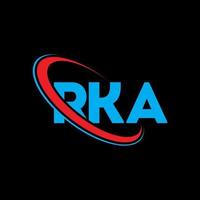 logo rca. lettre rka. création de logo de lettre rka. initiales logo rka liées avec un cercle et un logo monogramme majuscule. typographie rka pour la technologie, les affaires et la marque immobilière. vecteur