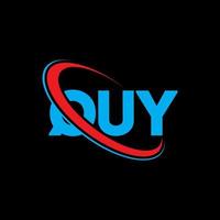 logo quy. quy lettre. création de logo de lettre quy. initiales logo quy liées avec un cercle et un logo monogramme majuscule. typographie quy pour la technologie, les affaires et la marque immobilière. vecteur