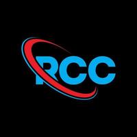 logo RCC. lettre rcc. création de logo de lettre rcc. initiales logo rcc liées par un cercle et un logo monogramme majuscule. typographie rcc pour la marque technologique, commerciale et immobilière. vecteur