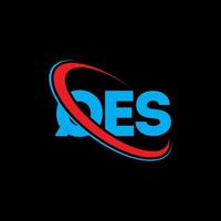 logo qes. qes lettre. création de logo de lettre qes. initiales logo qes liées avec un cercle et un logo monogramme majuscule. typographie qes pour la marque technologique, commerciale et immobilière. vecteur