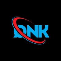 logo qnk. qnk lettre. création de logo de lettre qnk. initiales logo qnk liées avec un cercle et un logo monogramme majuscule. typographie qnk pour la technologie, les affaires et la marque immobilière. vecteur