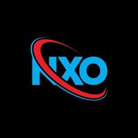 logo nxo. lettre nxo. création de logo de lettre nxo. initiales logo nxo liées avec un cercle et un logo monogramme majuscule. typographie nxo pour la technologie, les affaires et la marque immobilière. vecteur