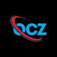 logo oz. lettre d'ocz. création de logo de lettre ocz. initiales logo ocz liées avec un cercle et un logo monogramme majuscule. typographie ocz pour la technologie, les affaires et la marque immobilière. vecteur